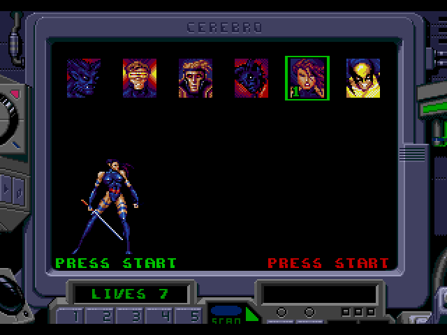  Headgames - 엑스맨 2 클론 전쟁 영문판 X-Men 2 Clone Wars USA & Europe (메가 드라이브 - MD - 롬파일 다운로드)