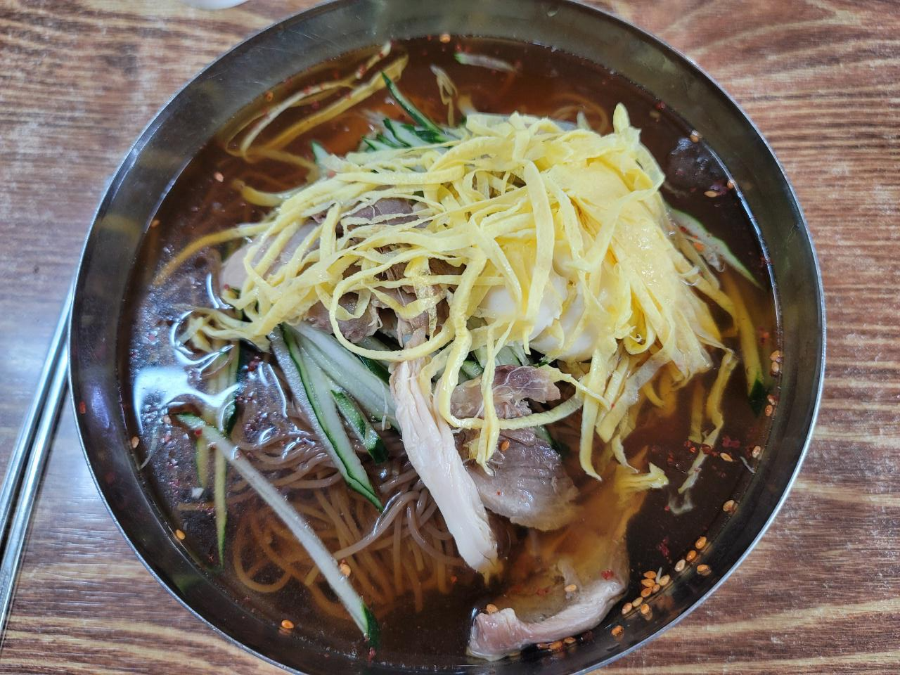  대전 식장산 냉면 맛집 원미면옥 독특한 냉면!!!!!