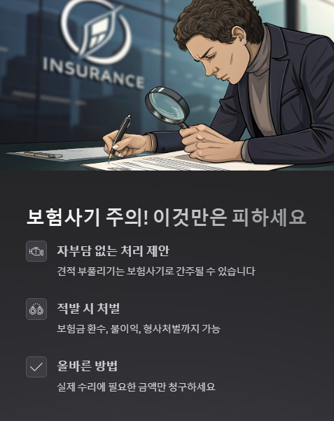 보험사기 주의 이것만은 피하세요