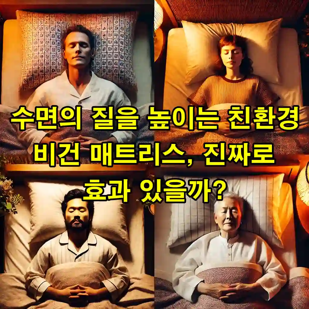 수면의 질을 높이는 친환경 비건 매트리스, 진짜로 효과 있을까?