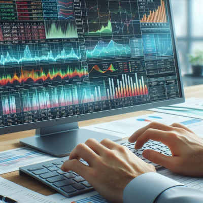 다양한 그래프와 데이터 분석을 위한 정보가 표시된 화면의 이미지입니다.