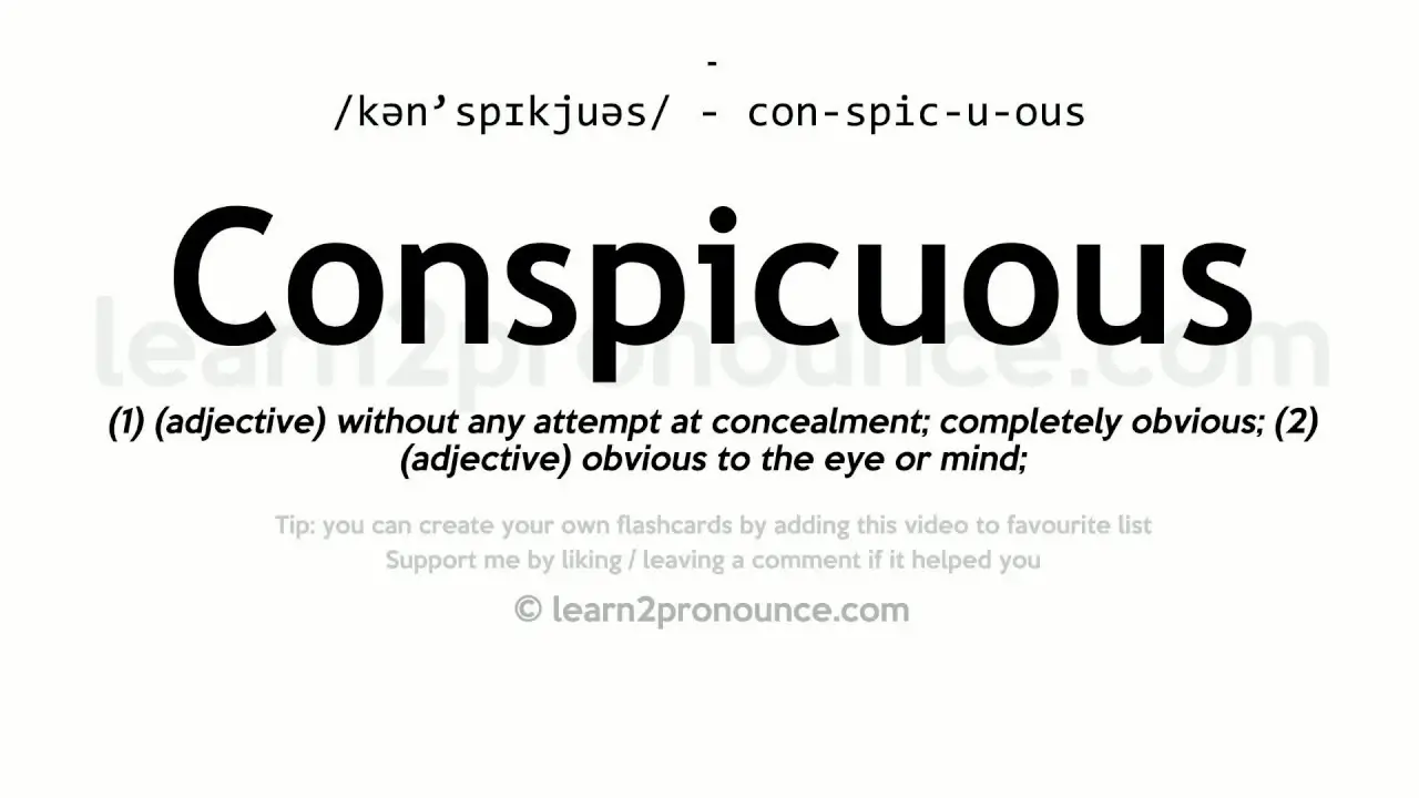 conspicuous