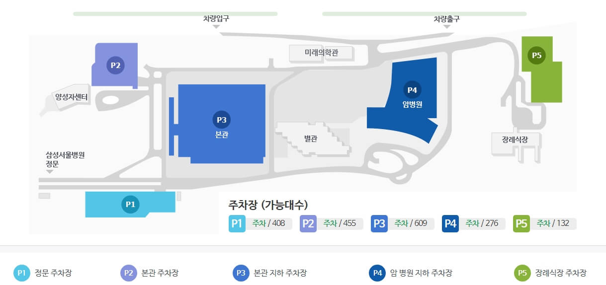 삼성서울병원주차장위치