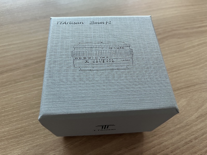 ttartisan 25mmf2 디자인 - 패키징 박스