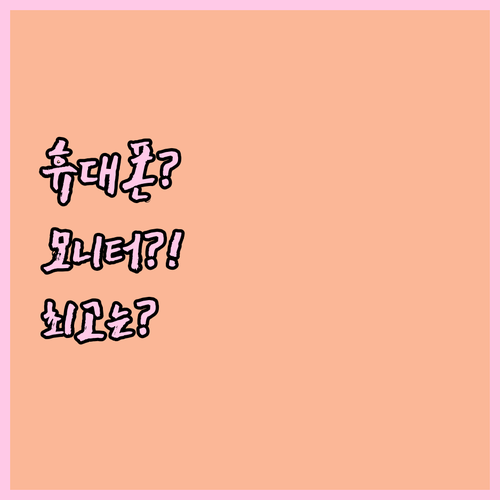 휴대용 모니터 구매 가이드 ZSUS,