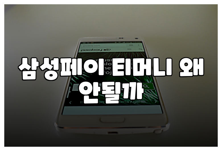 삼성페이 티머니 왜 안될까