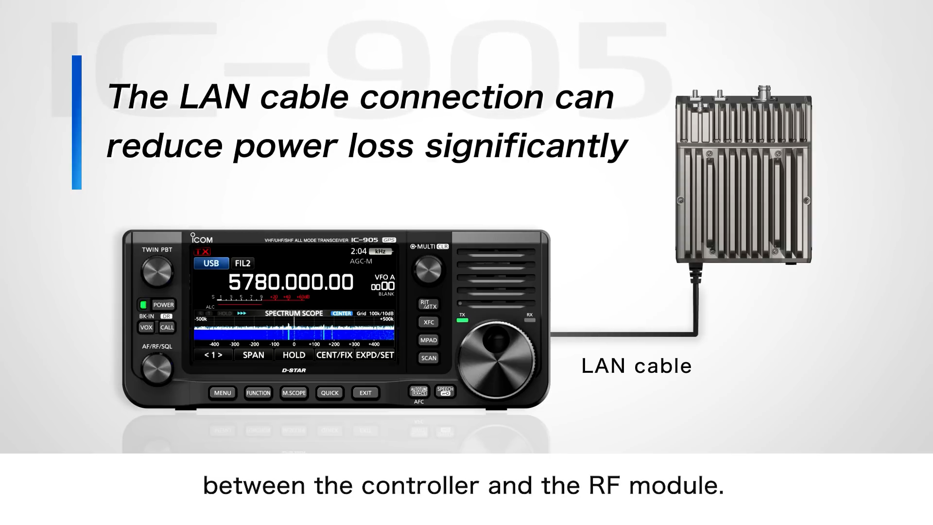 icom ic-905 모듈과 접속방법