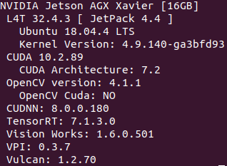  Jetson Xavier 관련 버전 정보 확인을 하기 위한 Jetson Utilities