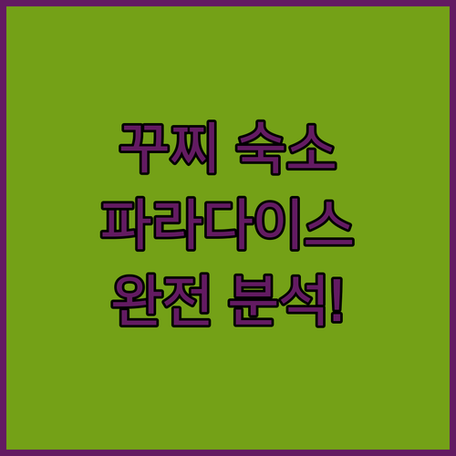 꾸찌 여행, 어디서 묵을까? 파라다이