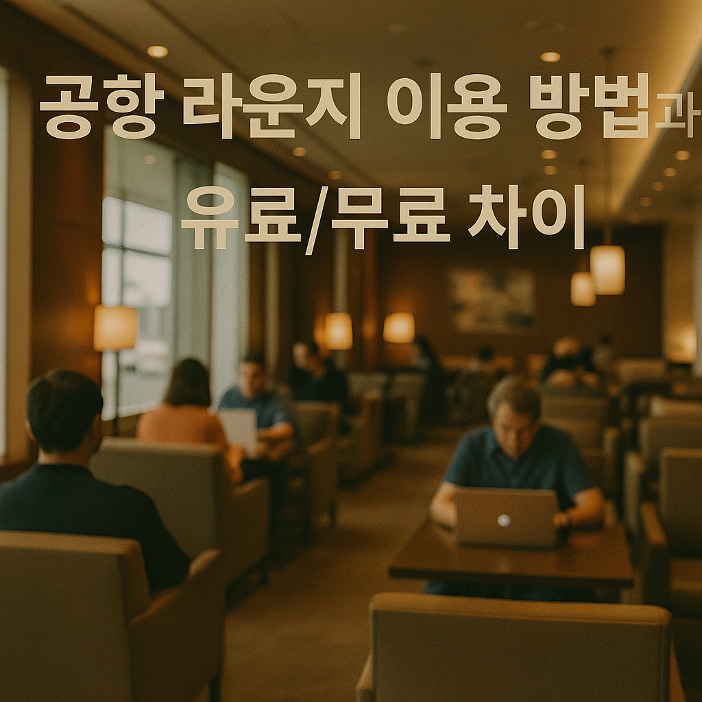공항 라운지 이용방법