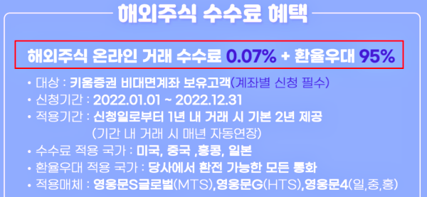 해외 주식을 시작한다면 적용 받을 수 있는 혜택을 알아보겠습니다.