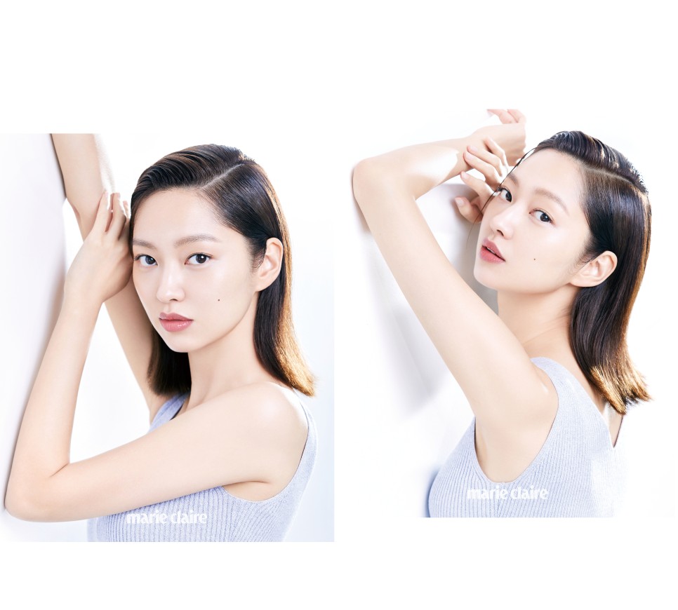 에센스! 엔자임 사이 엔스로 투명한 피부와 모공 관리를 해줍니다. 랑콤X최유화의 화보 속 클라리픽 듀얼 5