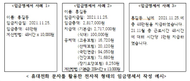 월급 줄 때 임금명세서 반드시 교부..위반 시 과태료 500만원 2 img