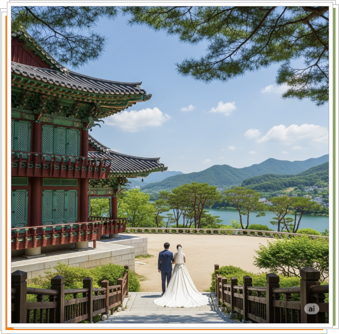 한옥 야외 웨딩