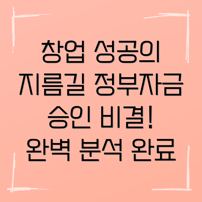 정부 정책자금