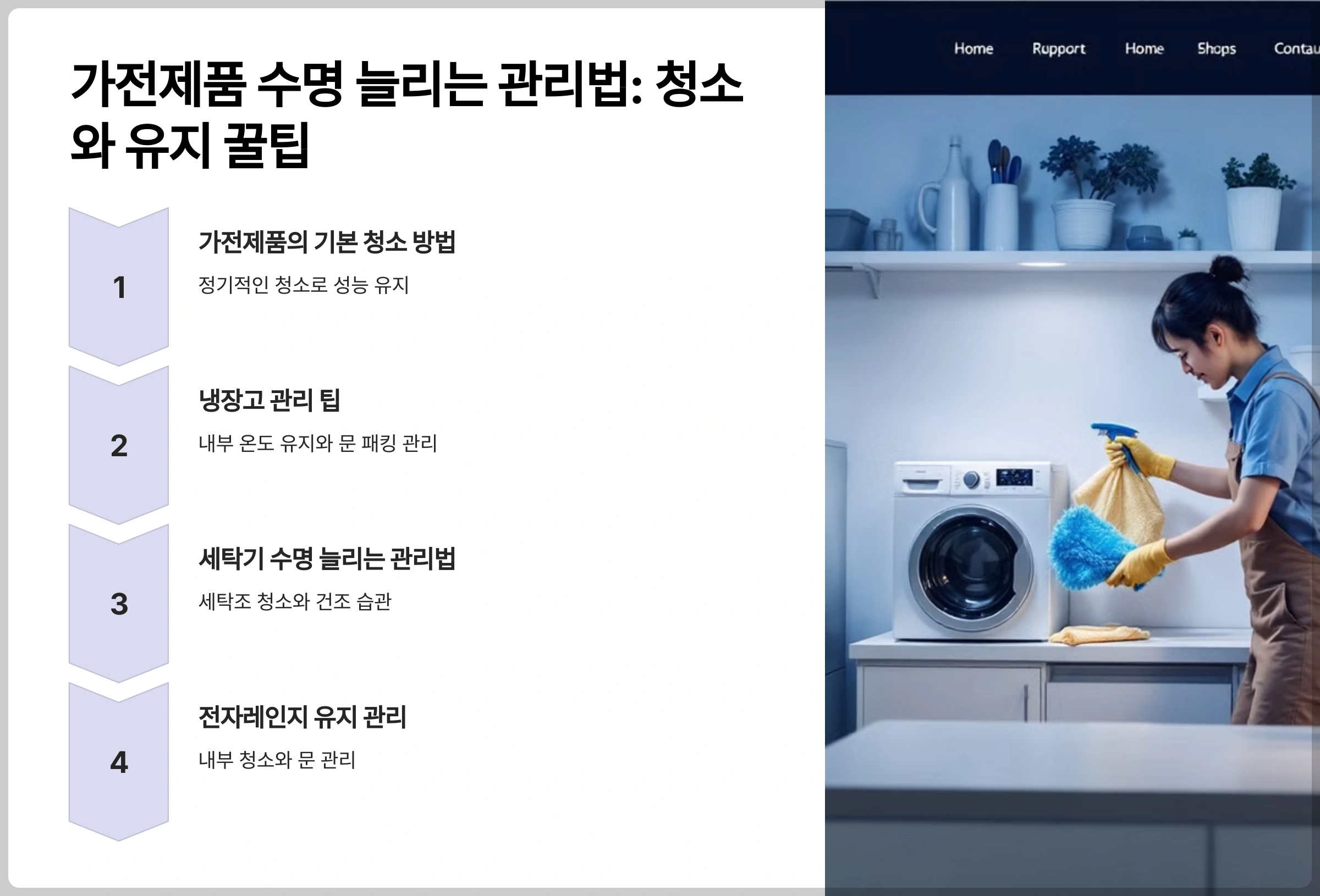 가전제품 수명 늘리는 관리법: 청소와 유지 꿀팁