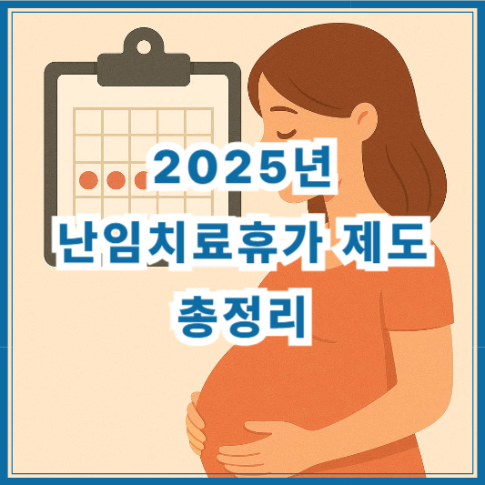 2025년 난임치료휴가 제도 총정리: 신청방법, 지원금, 과태료까지