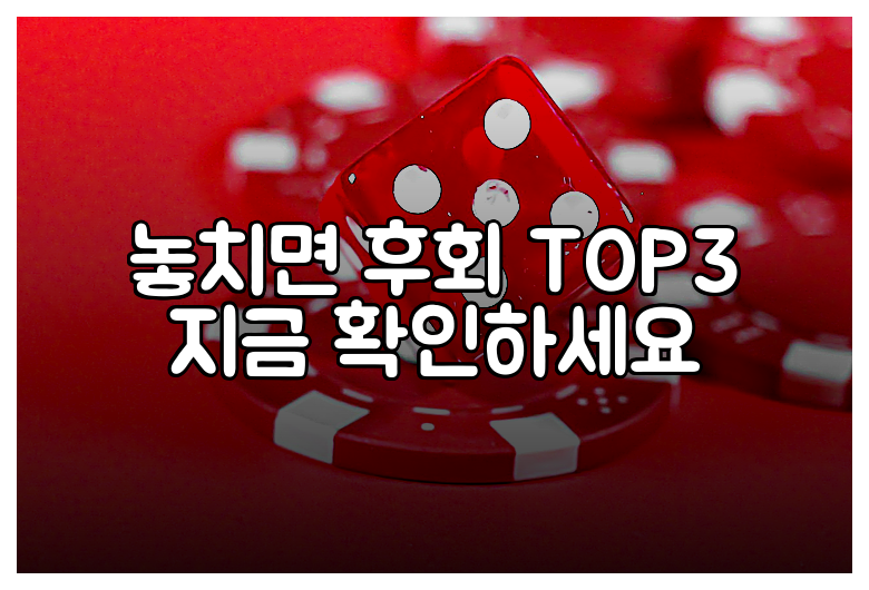 놓치면 후회 TOP3 지금 확인하세요