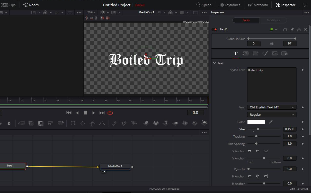 텍스트 노드 설정