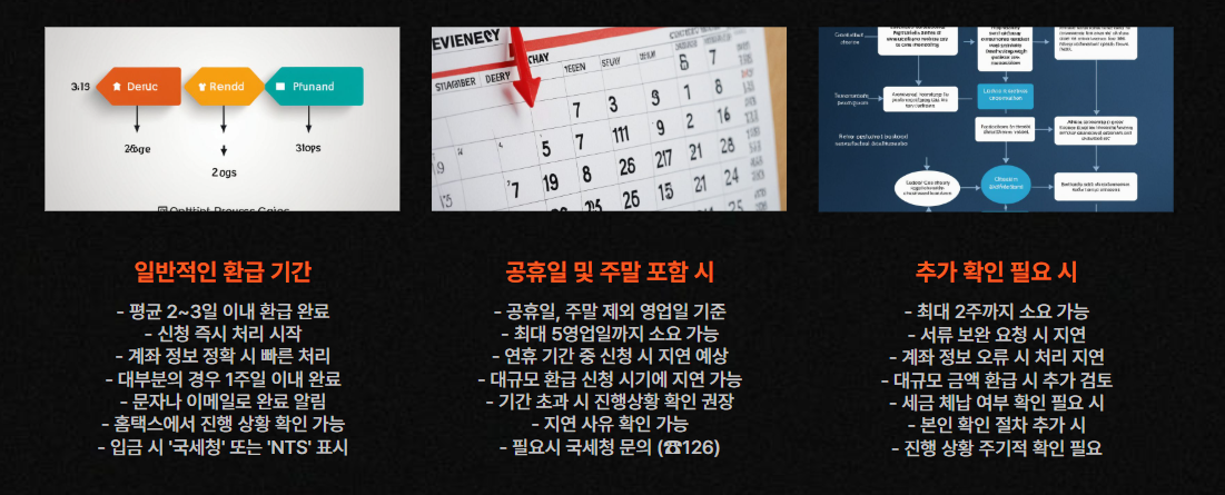 환급 소요시간