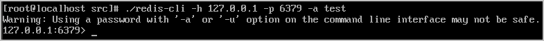  redis-cli ip port password 입력하여 접속하는 방법