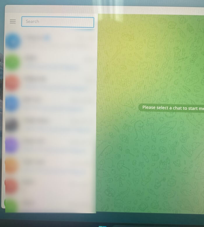 컴퓨터에서-텔레그램-실행된-화면