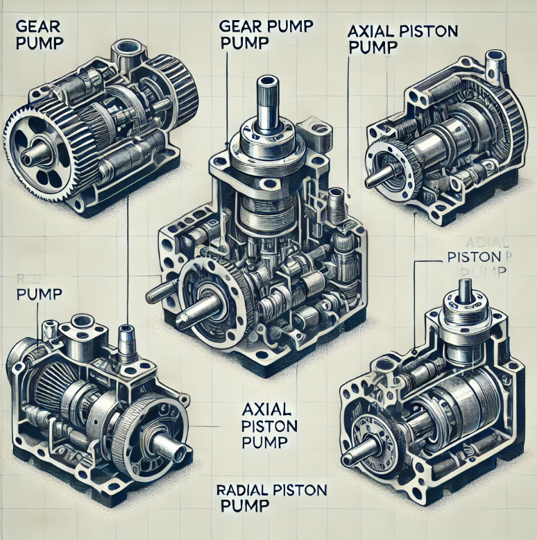 유압 펌프 종류 및 원리