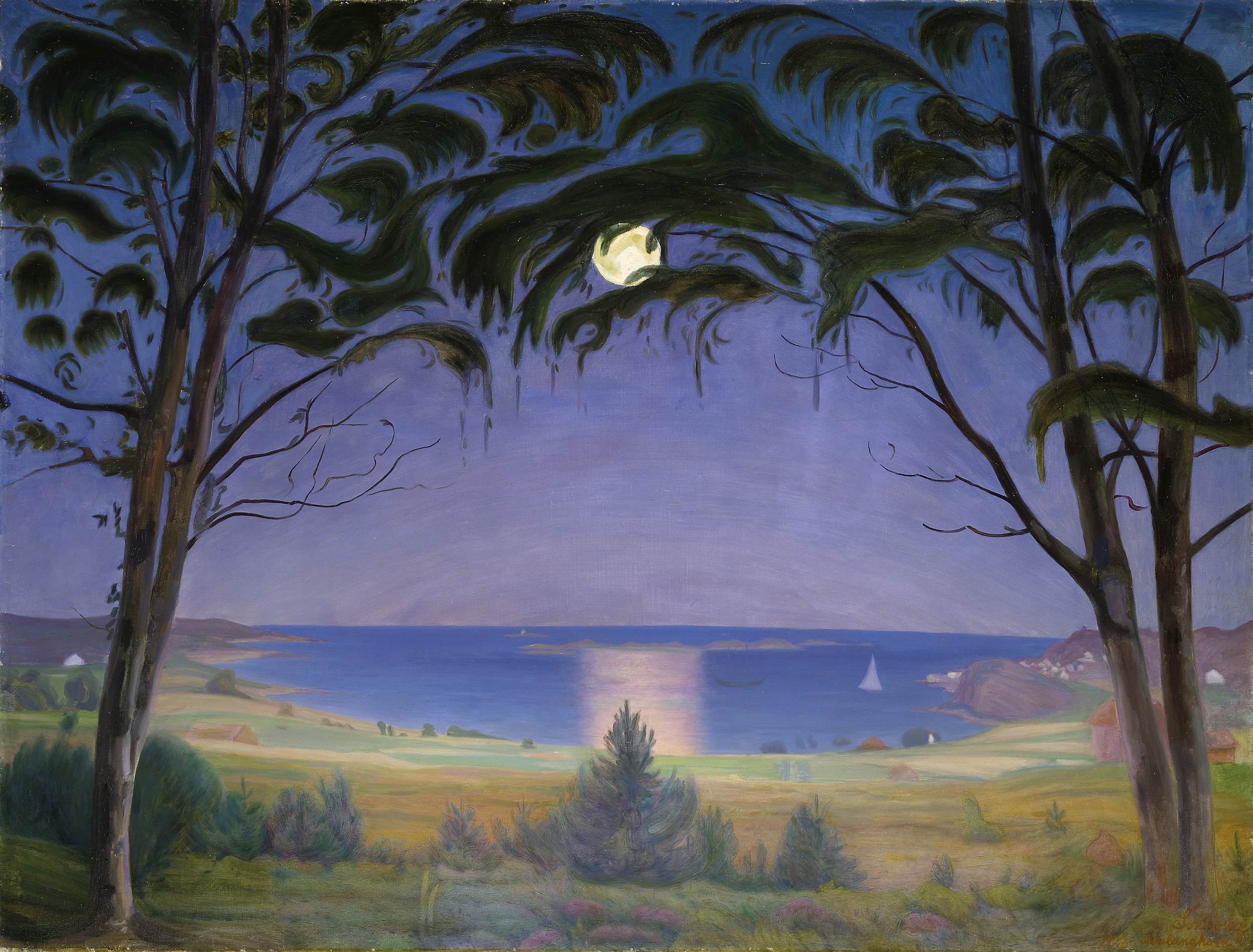 하랄 솔베르그(Harald Sohlberg), 노르웨이, 화가, 1869-1935