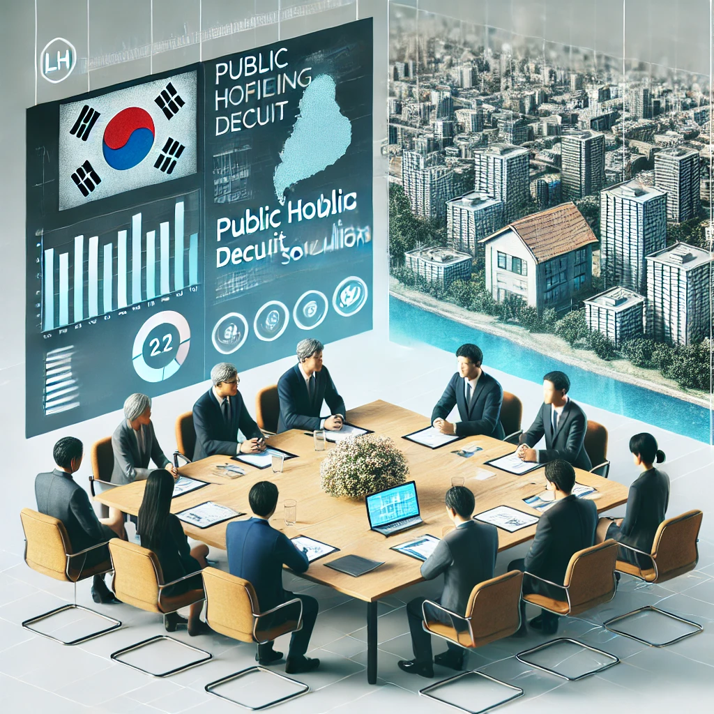 LH와 정부 관계자가 협력하여 대책을 논의하는 장면 인포그래픽