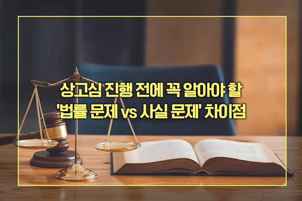상고심 법률 문제 vs 사실 문제 차이점