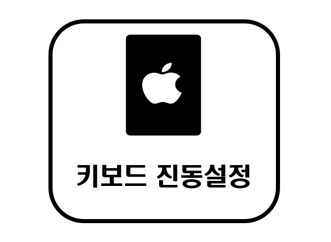 아이폰 키보드 진동 설정하여 입력 오타 감소 시키는 방법