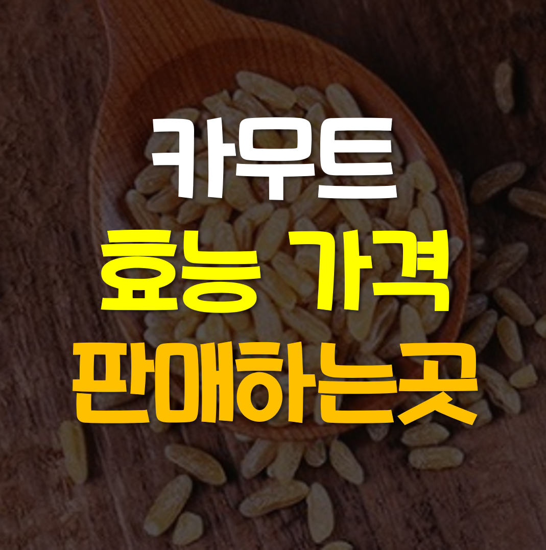  카무트 효능, 가격, 판매하는곳