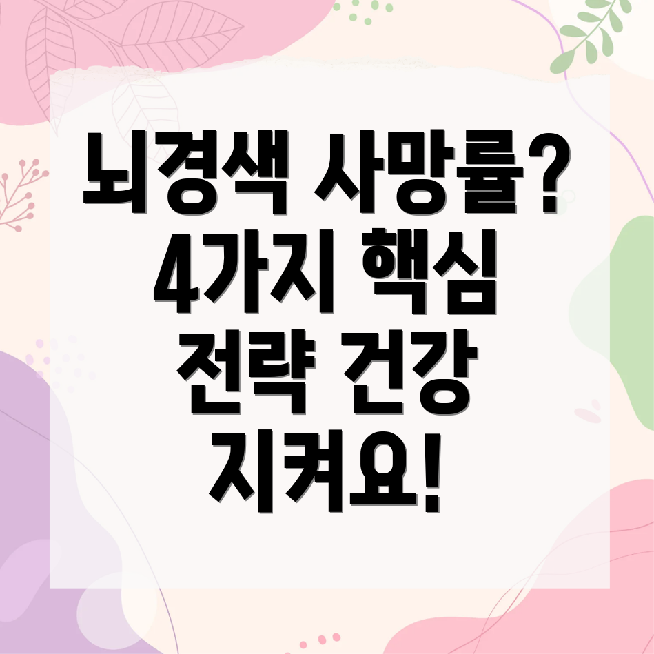 뇌경색 사망률