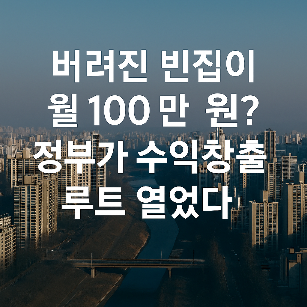 국토교통부 빈집 수익창출