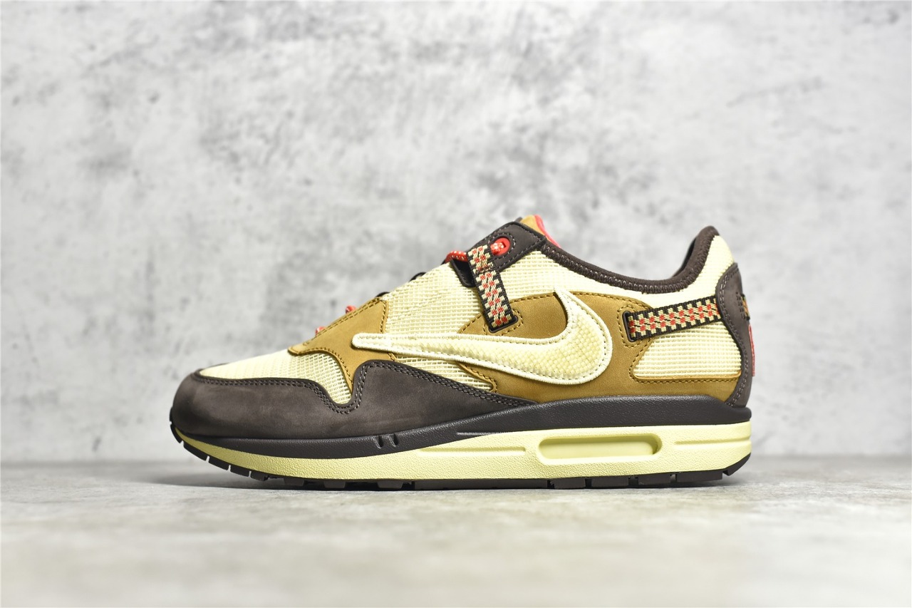 [NIKE x TRAVIS SCOTT] SG 나이키 X 트래비스 스캇 에어 맥스1 칵투스 잭 바로크 브라운 BAROQUE BROWN DO9392-200