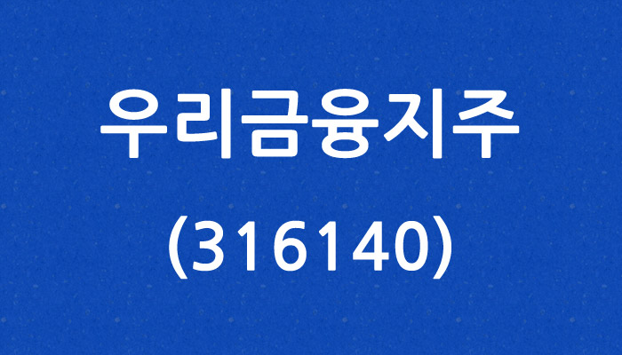 우리금융지주 (316140)