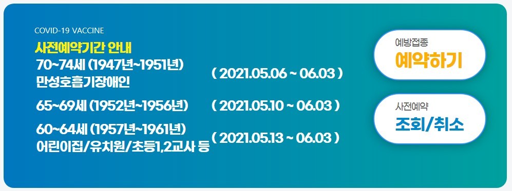  코로나19 백신접종 예약 및 노쇼 예약하는 방법