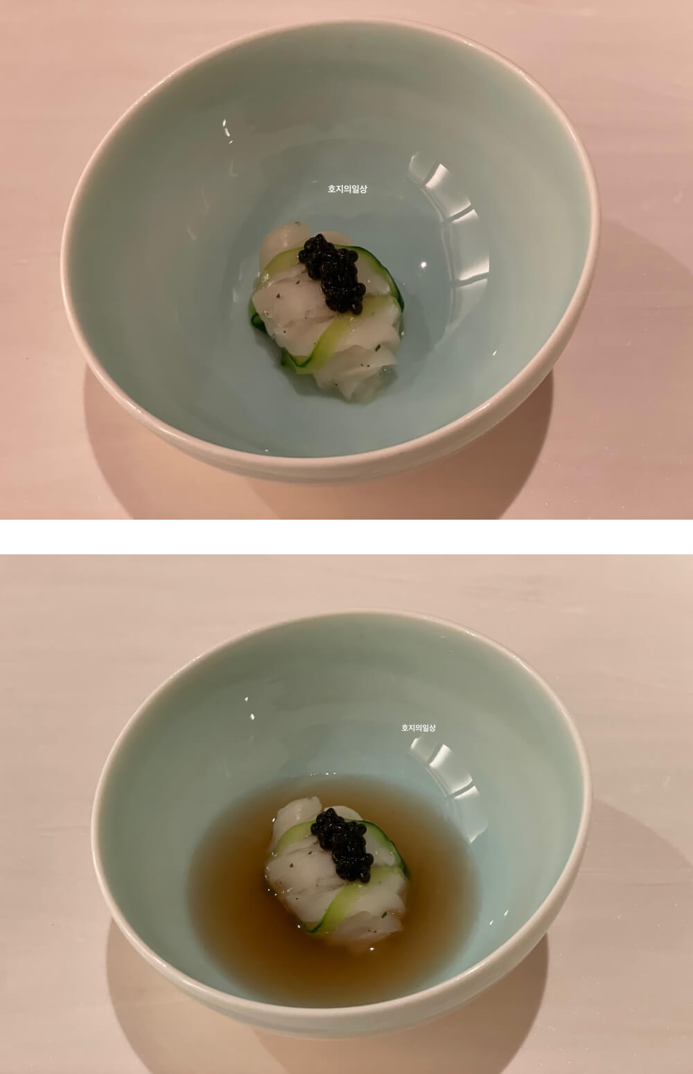 미쉐린 가이드(미슐랭 3스타) 식당 가온 - 오징어 국수