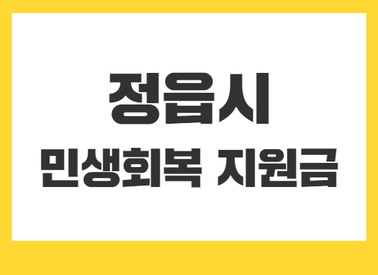 정읍시-민생회복지원금