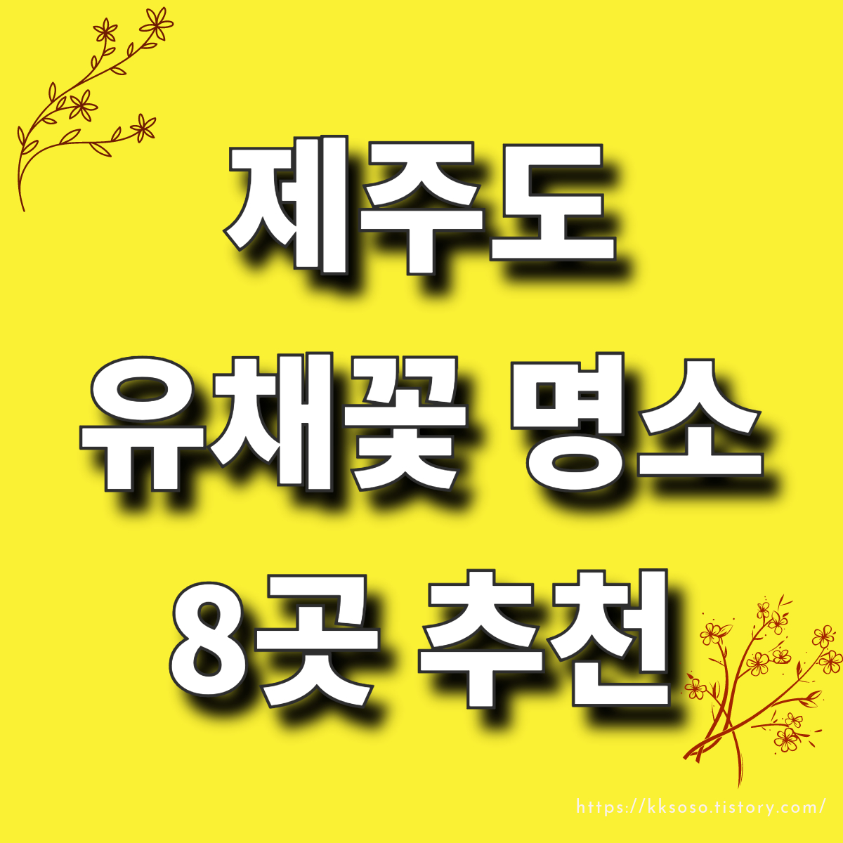  제주도 유채꽃 명소 8곳 추천: 유채꽃 개화시기 명소 꽃말
