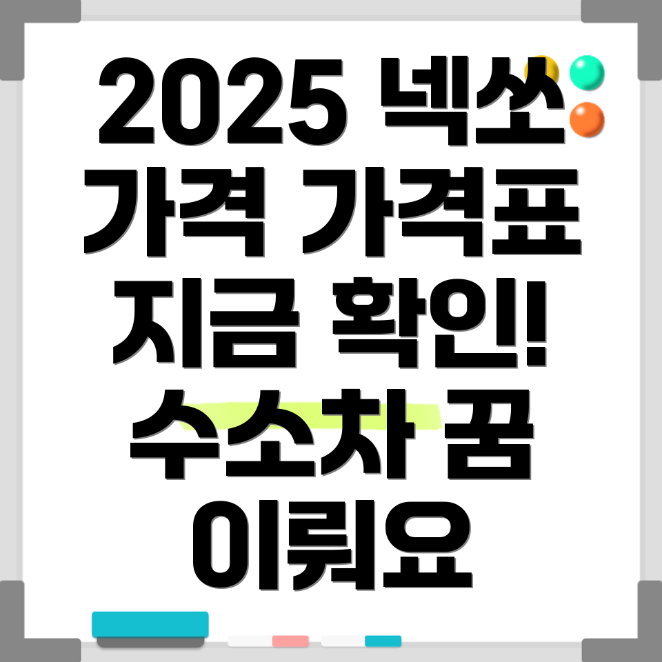 2025 넥쏘 가격