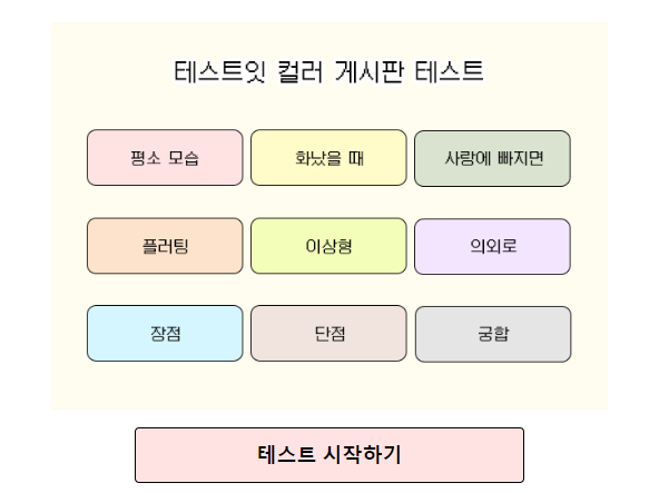 테스트잇 컬러 게시판 테스트로 알아보는 나만의 성격 유형