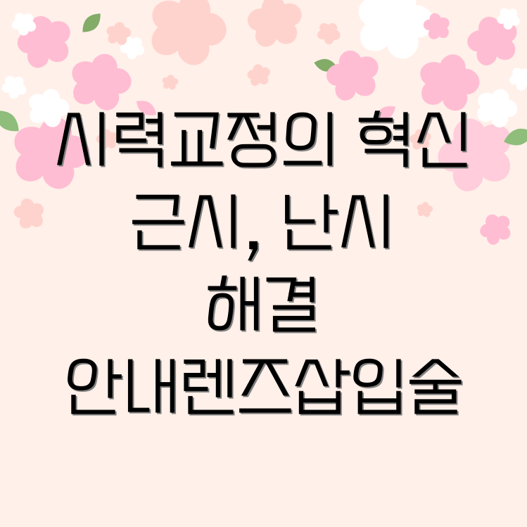 안내렌즈삽입술