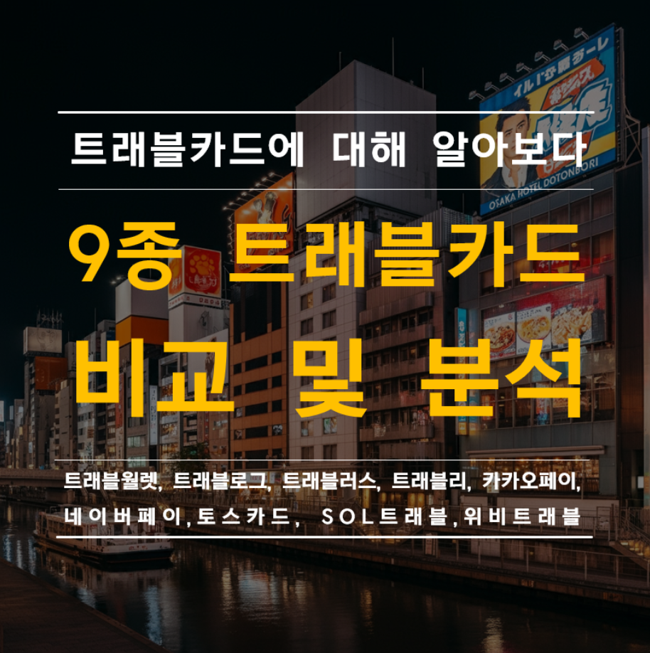 국내 9종 트래블카드 비교 분석