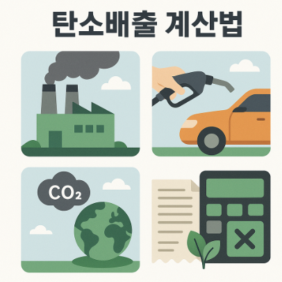 탄소배출 계산법 사진.