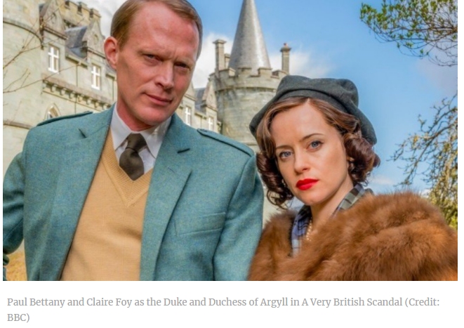  BBC의 새 드라마 힛트 예고..."20세기의 가장 악명 높은 이혼 스캔들" VIDEO:  A Very British Scandal: who is in cast alongside Claire Foy as Duchess of Argyll, release date and trailer