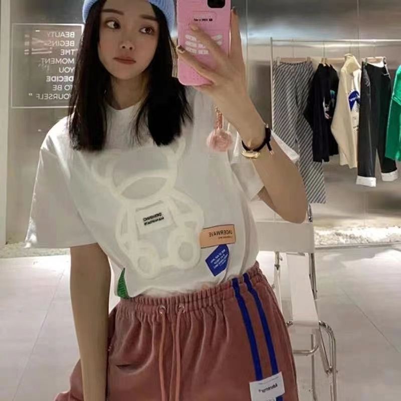  [ADER ERROR] 아더에러 베어 로고 반팔 티셔츠 (2 COLOR)