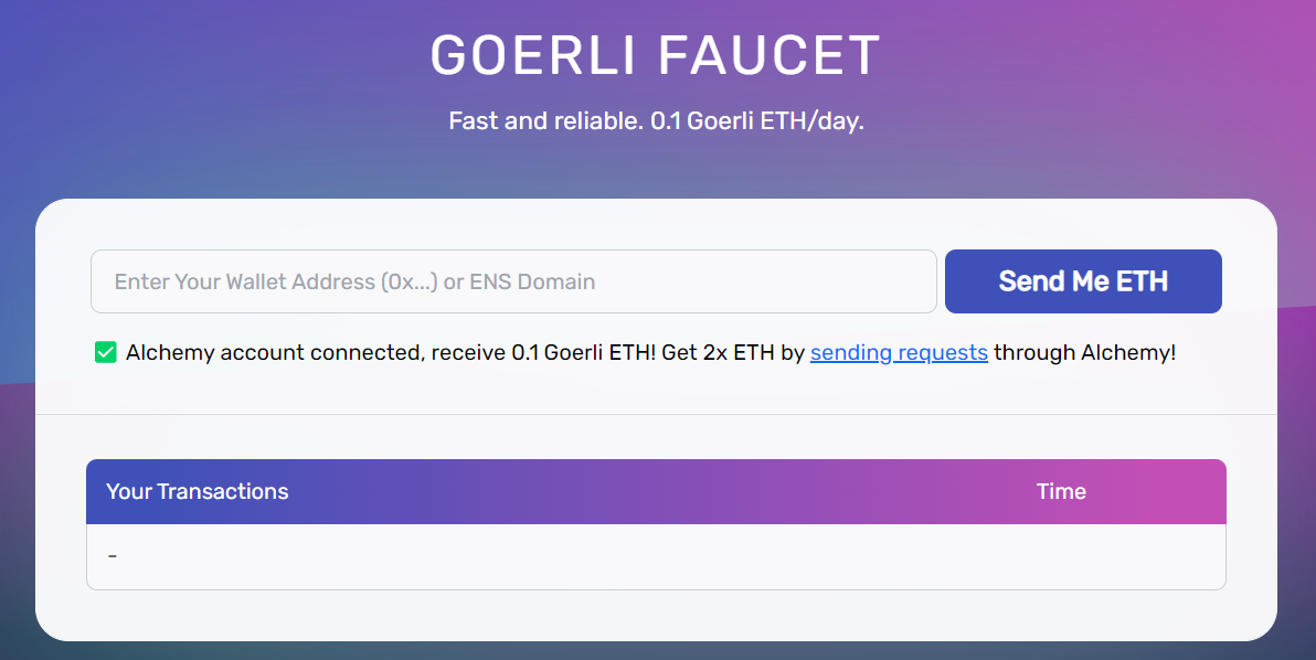ETH Goerli Faucet 토큰 받기 Alchemy 회원가입방법