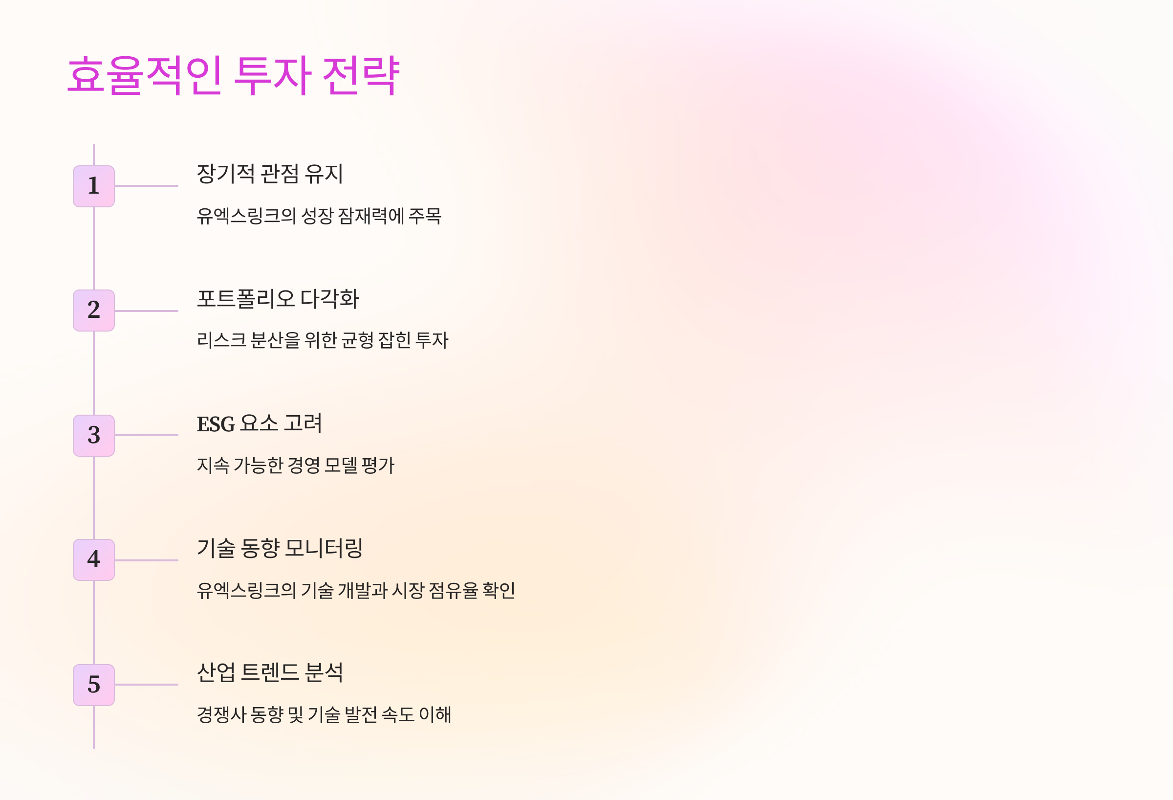 효율적인 투자 전략
