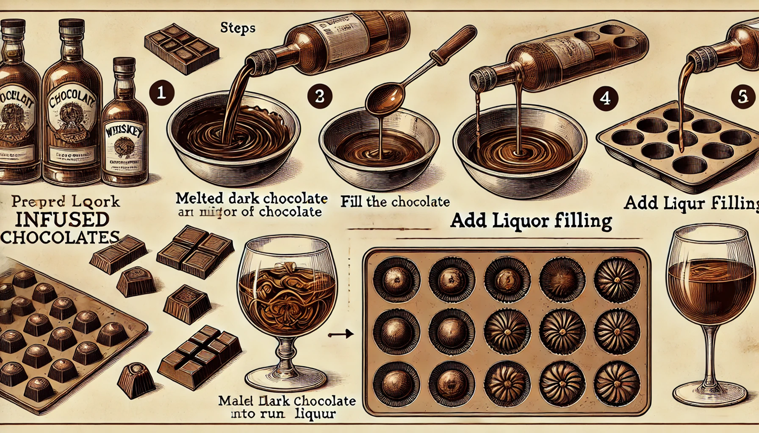 술 초콜릿 만들기 레시피